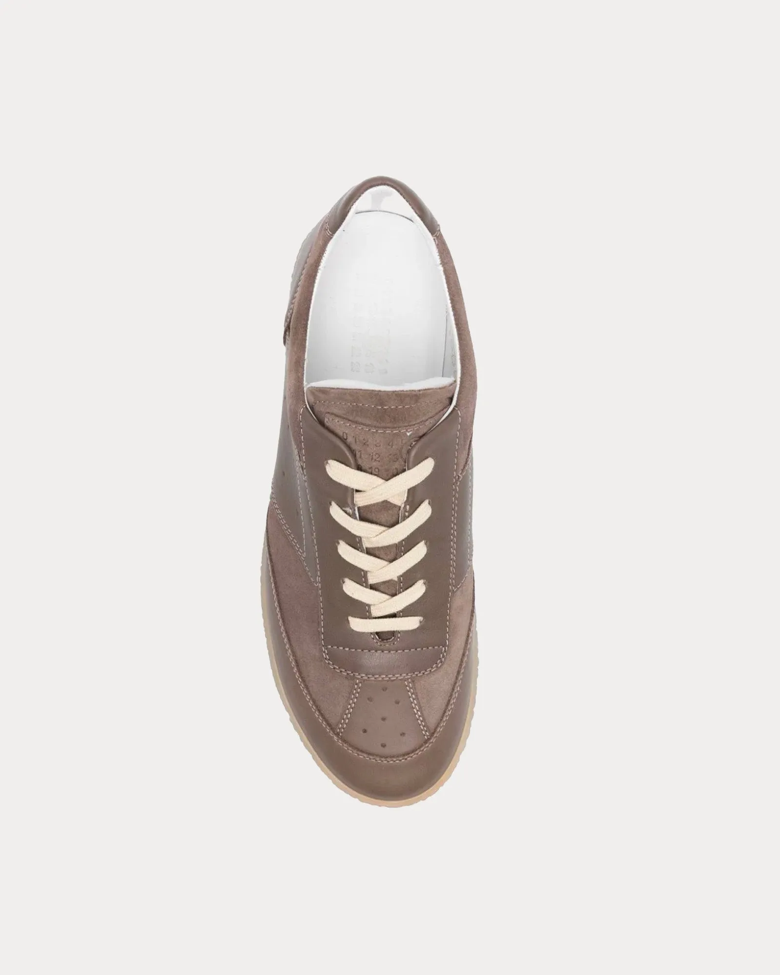 6 Court Coffee Brown Low Top Sneakers