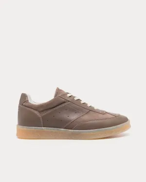 6 Court Coffee Brown Low Top Sneakers