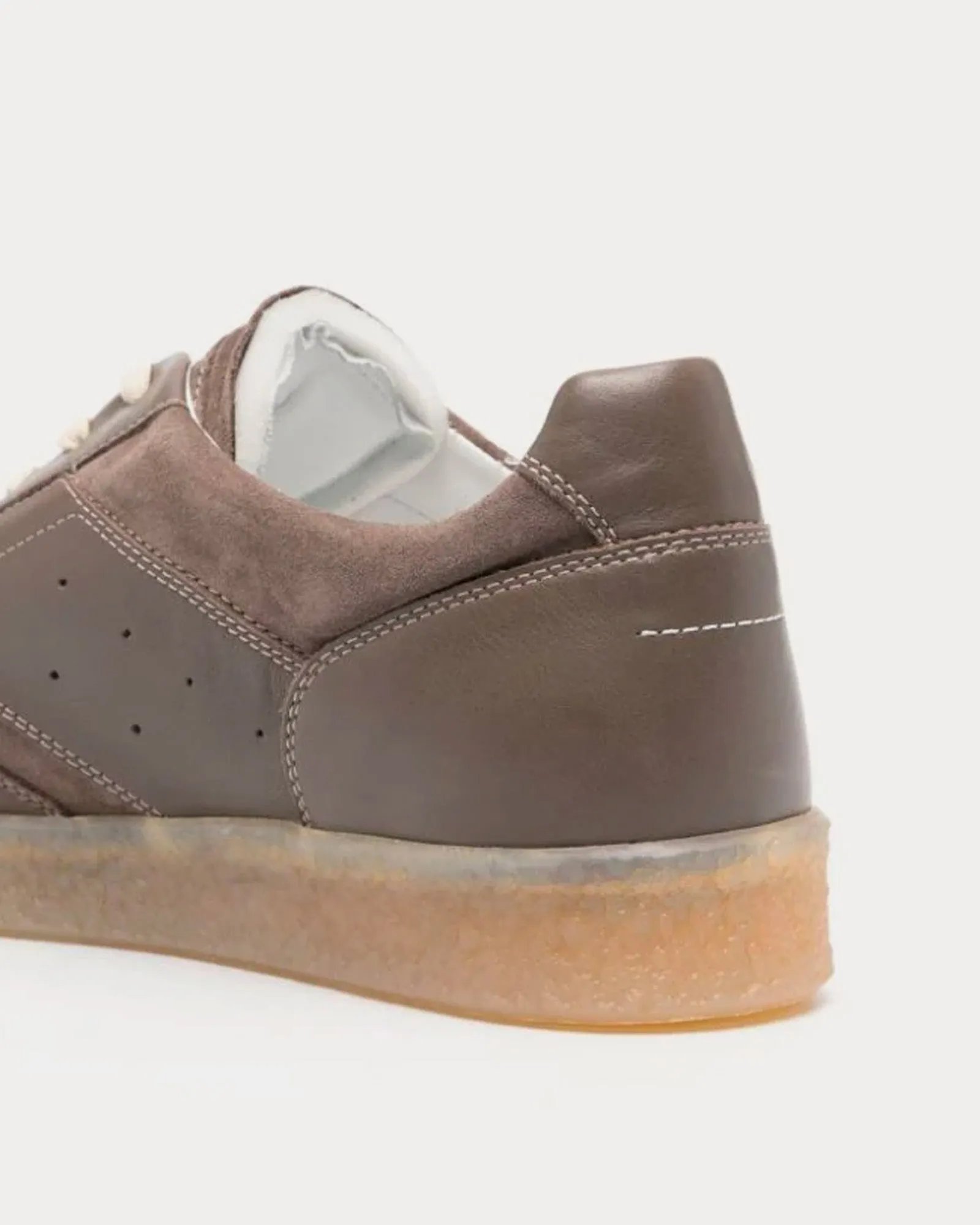 6 Court Coffee Brown Low Top Sneakers
