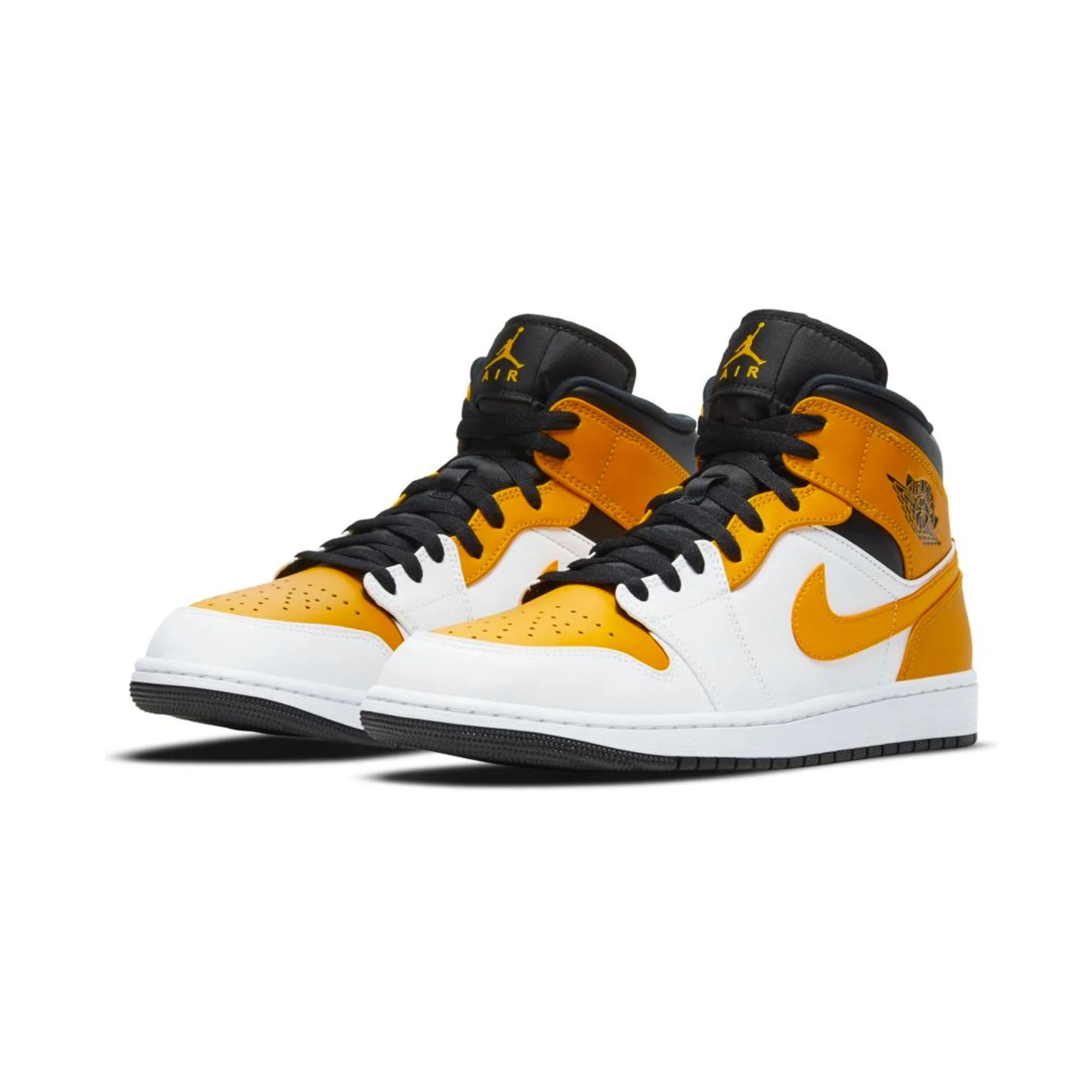Air Jordan 1 Mens Mid 'University Gold' Shoes