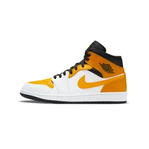 Air Jordan 1 Mens Mid 'University Gold' Shoes