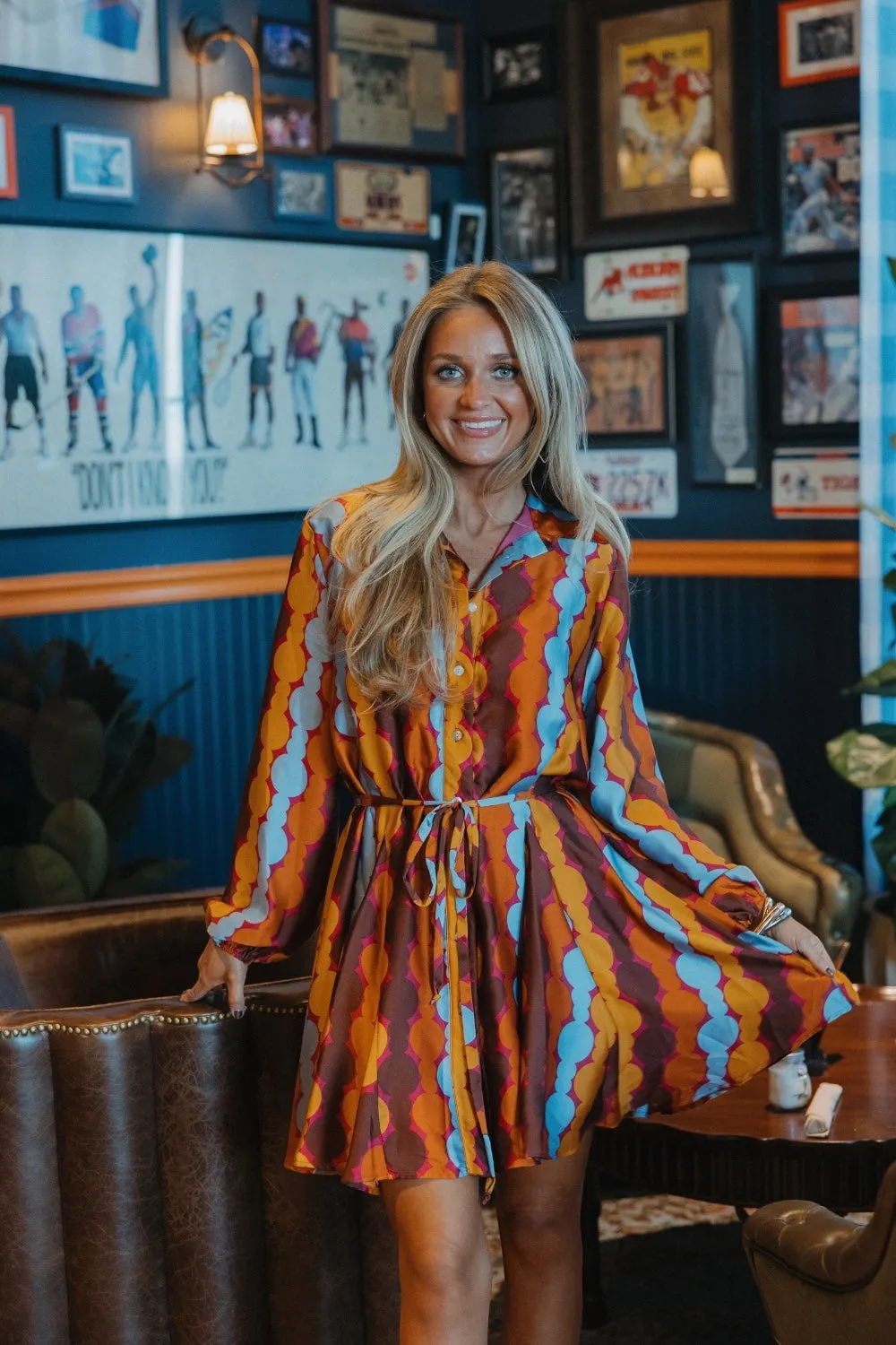 Alexis Hopeless Romantic Button Down Shirt Dress (S-3XL)