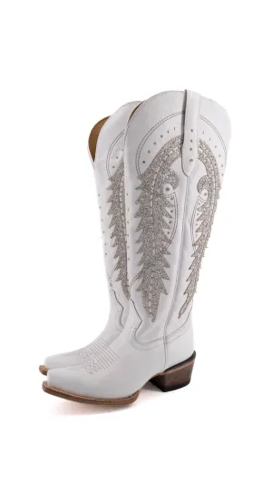 Amanda V2 Tall Wide Calf Friendly Snip Toe Cowgirl Boot