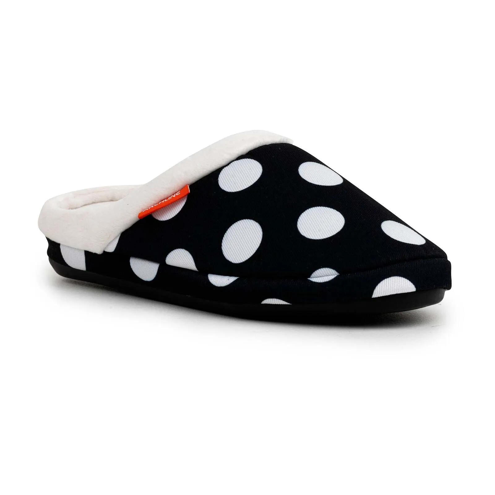 ARCHLINE Orthotic Slippers Slip On Arch Scuffs Pain Relief Moccasins - Polka Dots - EU 35