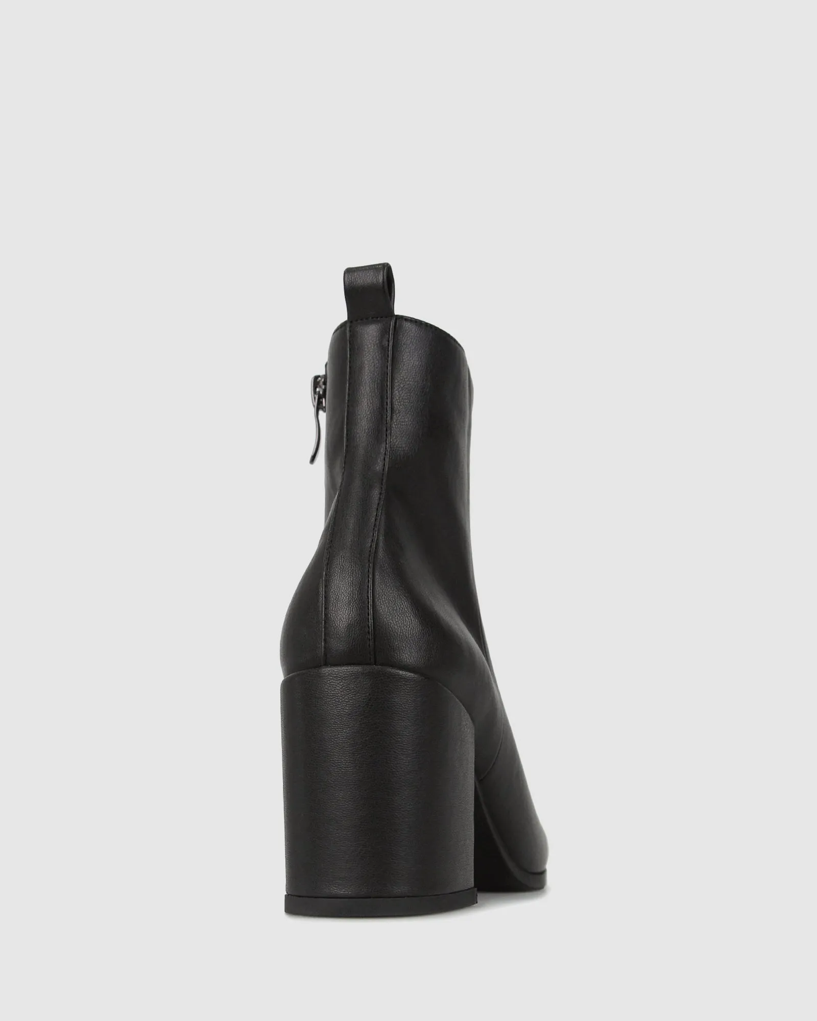 CHIA Vegan Point Toe Block Heel Boots
