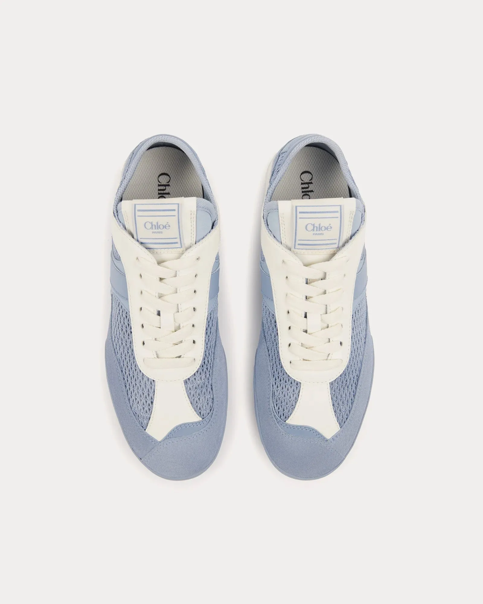Chloé Kick Pearl Blue Low Top Sneakers