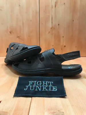 CLARKS BRIGHAM COVE Men's Size 12 Leather Sandals Brown 26106459