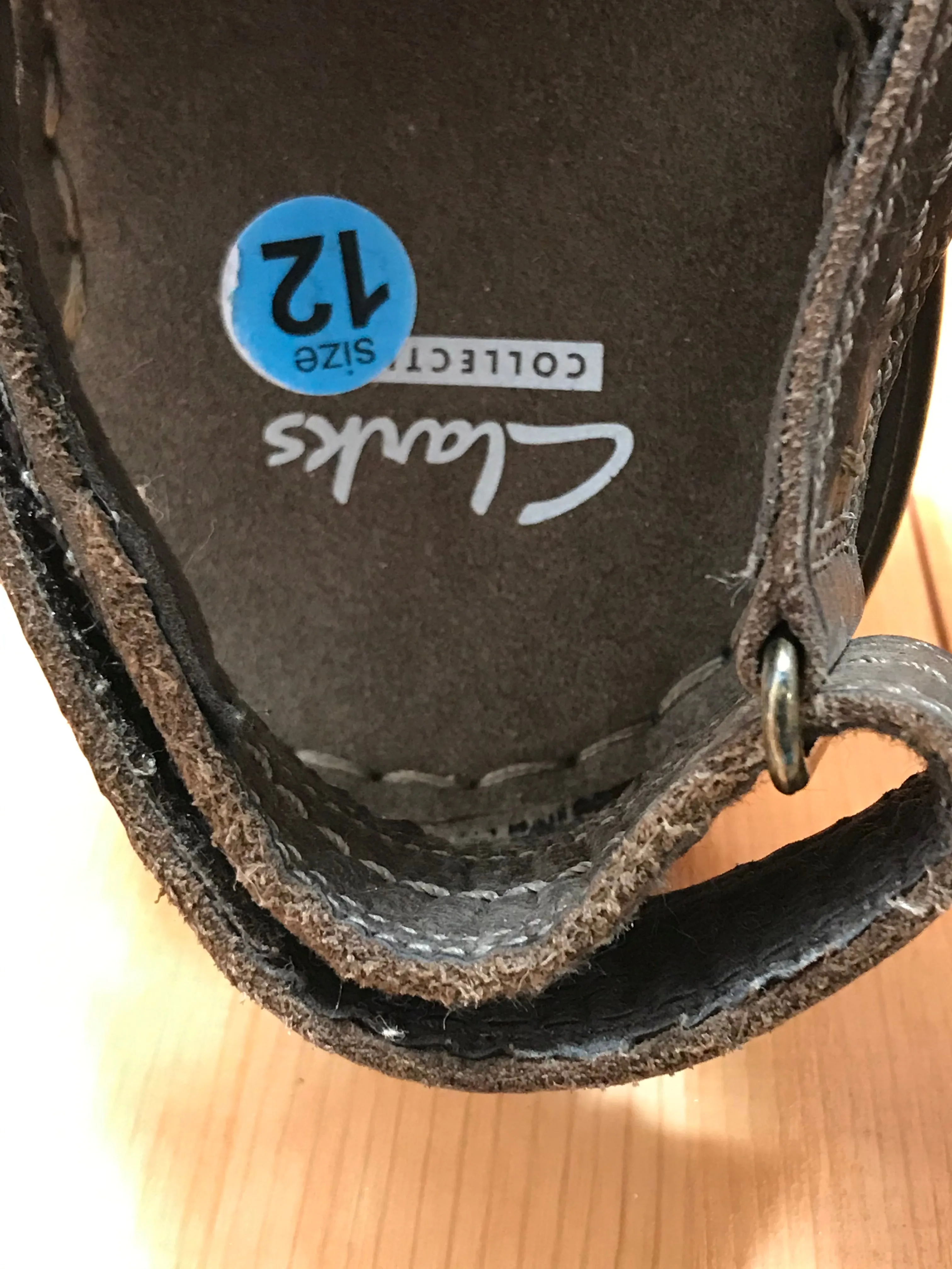CLARKS BRIGHAM COVE Men's Size 12 Leather Sandals Brown 26106459