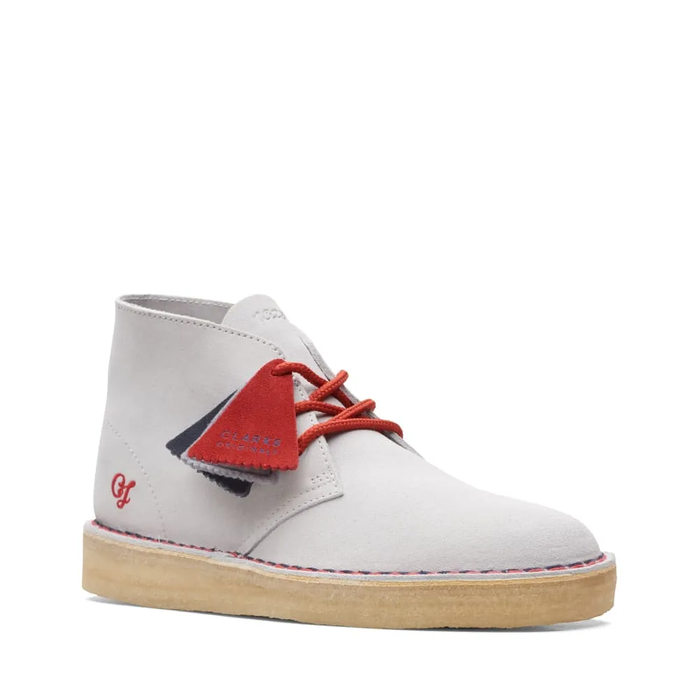 Clarks Originals Desert Boots Vcy Men's Gray and Red Suede 26166525