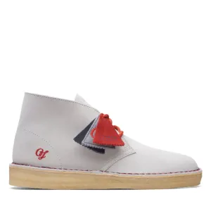 Clarks Originals Desert Boots Vcy Men's Gray and Red Suede 26166525