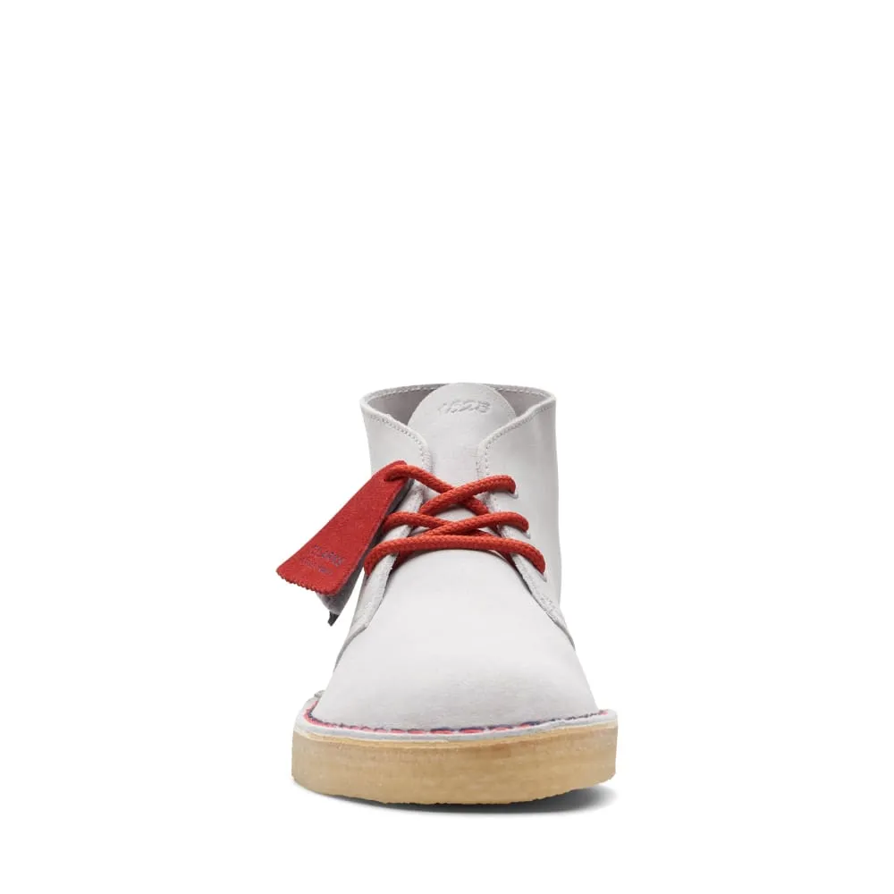 Clarks Originals Desert Boots Vcy Men's Gray and Red Suede 26166525