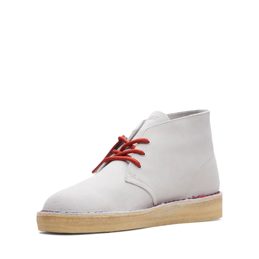 Clarks Originals Desert Boots Vcy Men's Gray and Red Suede 26166525