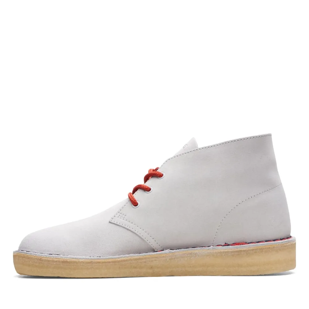 Clarks Originals Desert Boots Vcy Men's Gray and Red Suede 26166525