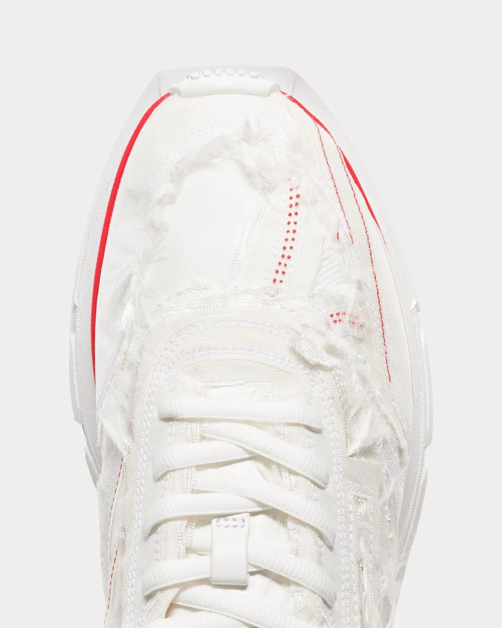 Classic Leather White / Red Low Top Sneakers