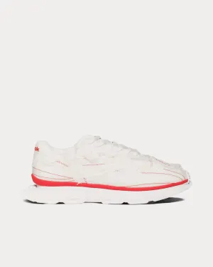Classic Leather White / Red Low Top Sneakers