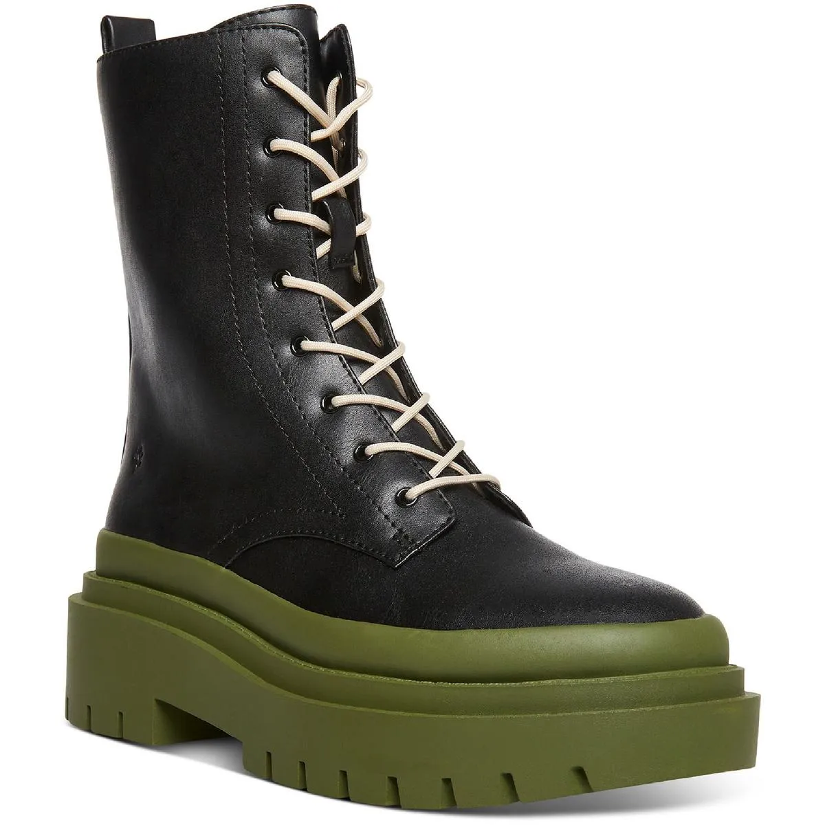 Cool Planet by Steve Madden Womens Moss Faux Leather Round Toe Mid-Calf Boots