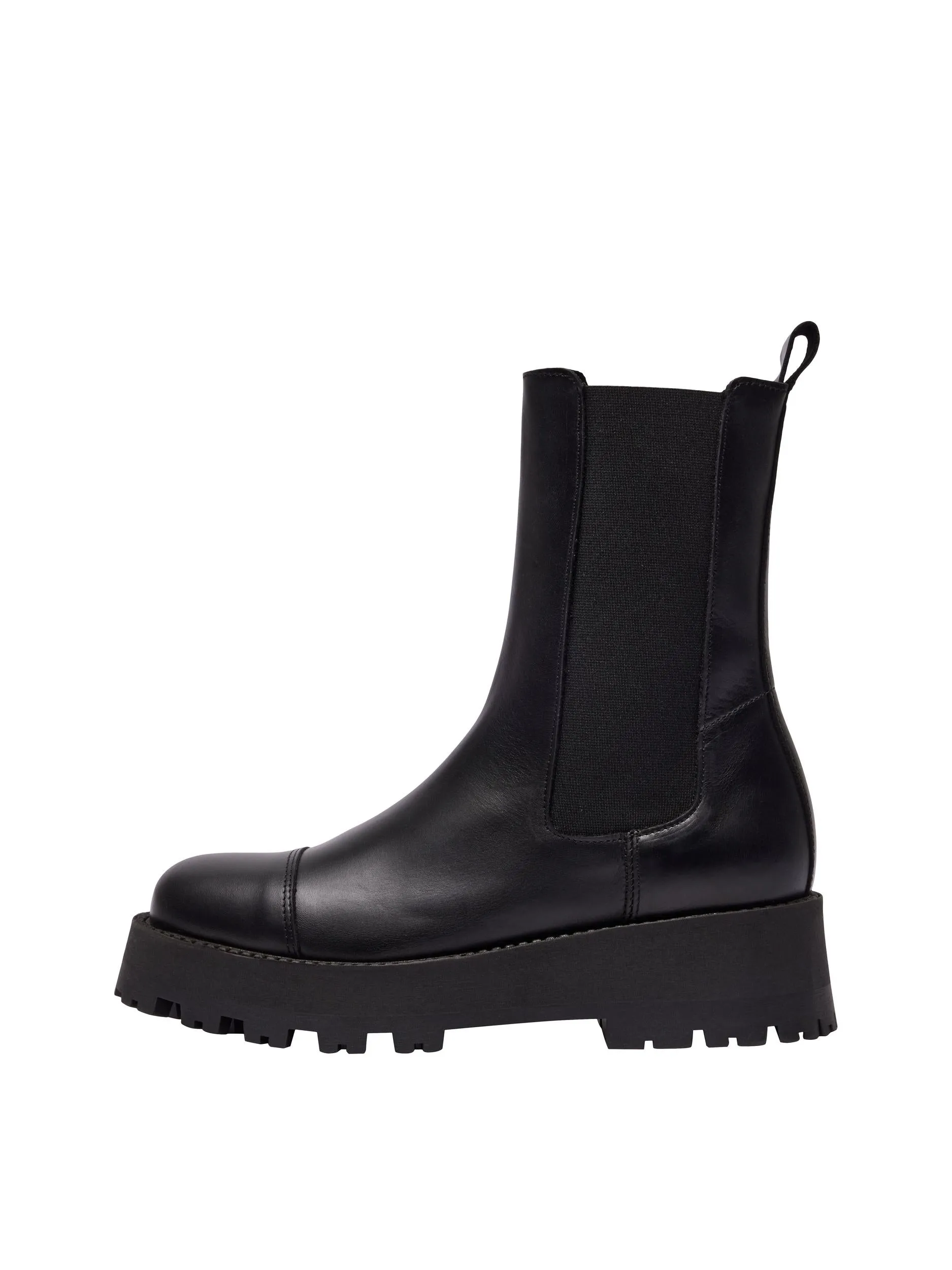 Cora Toe Cap Boots - Black