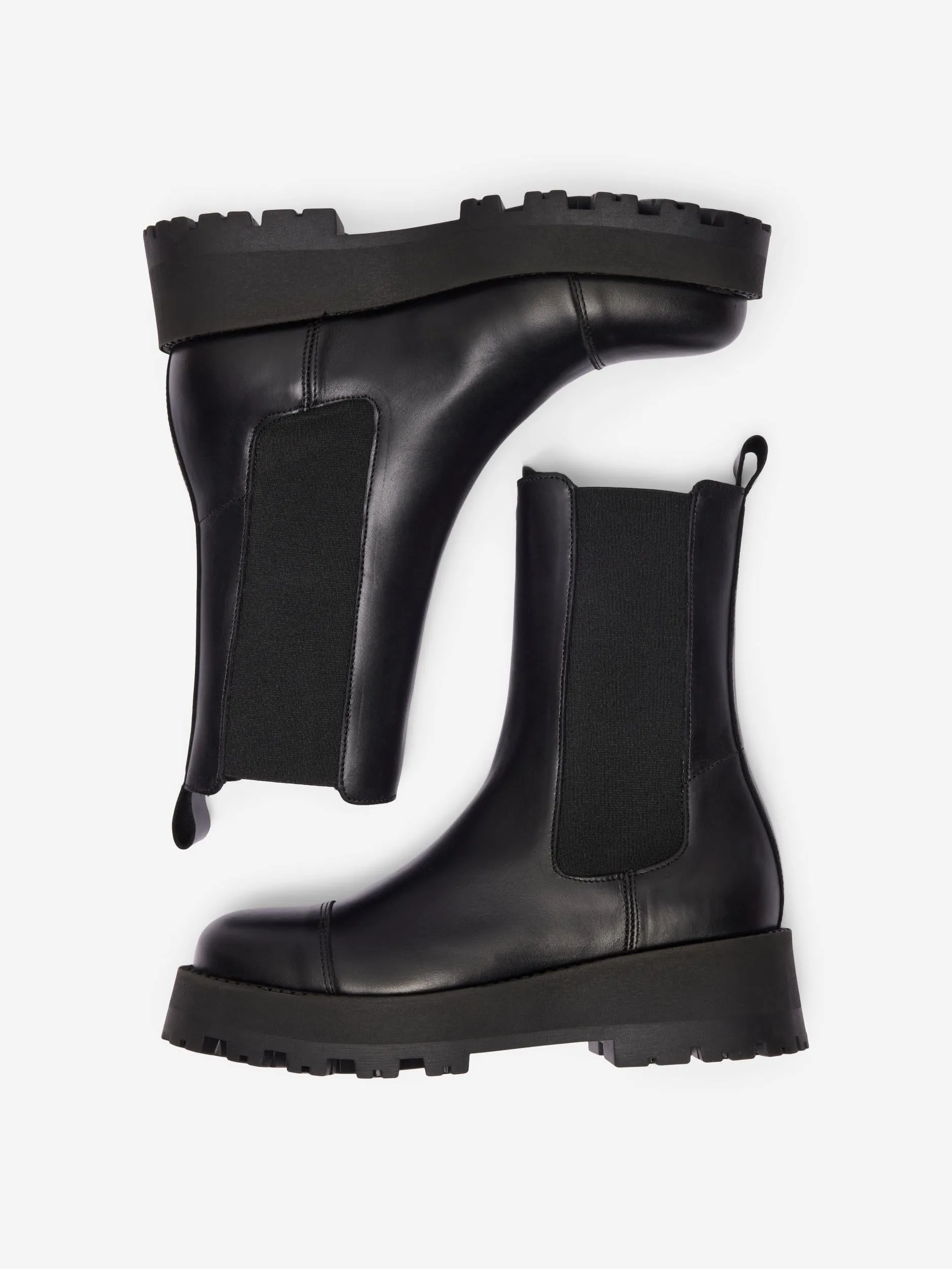 Cora Toe Cap Boots - Black