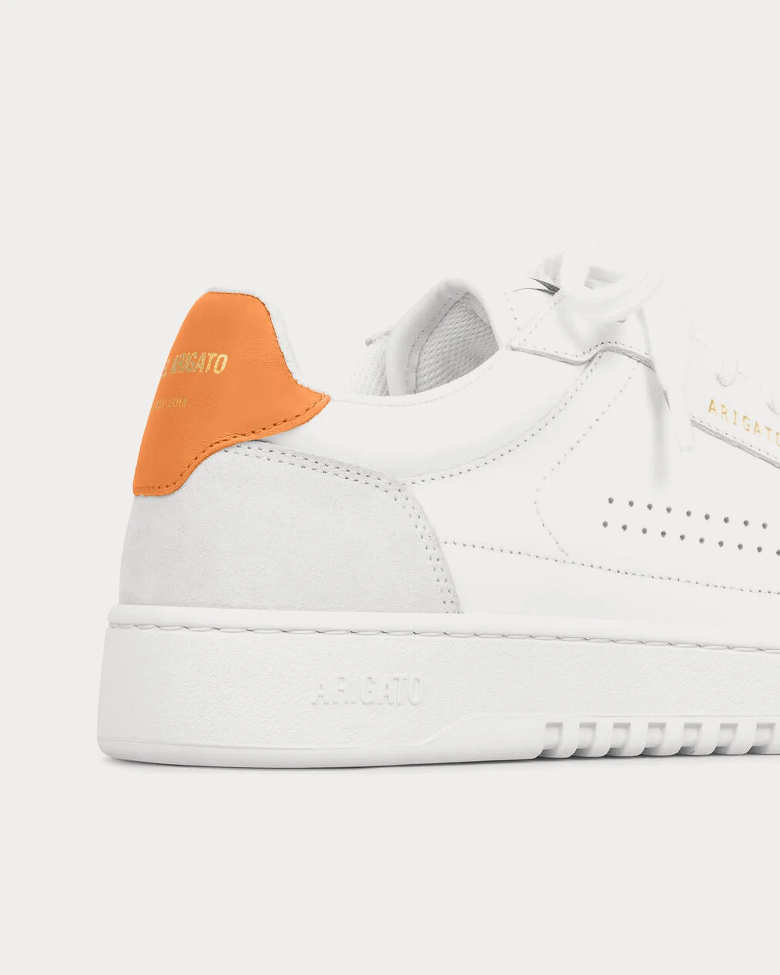 Dice Lo White / Orange Low Top Sneakers