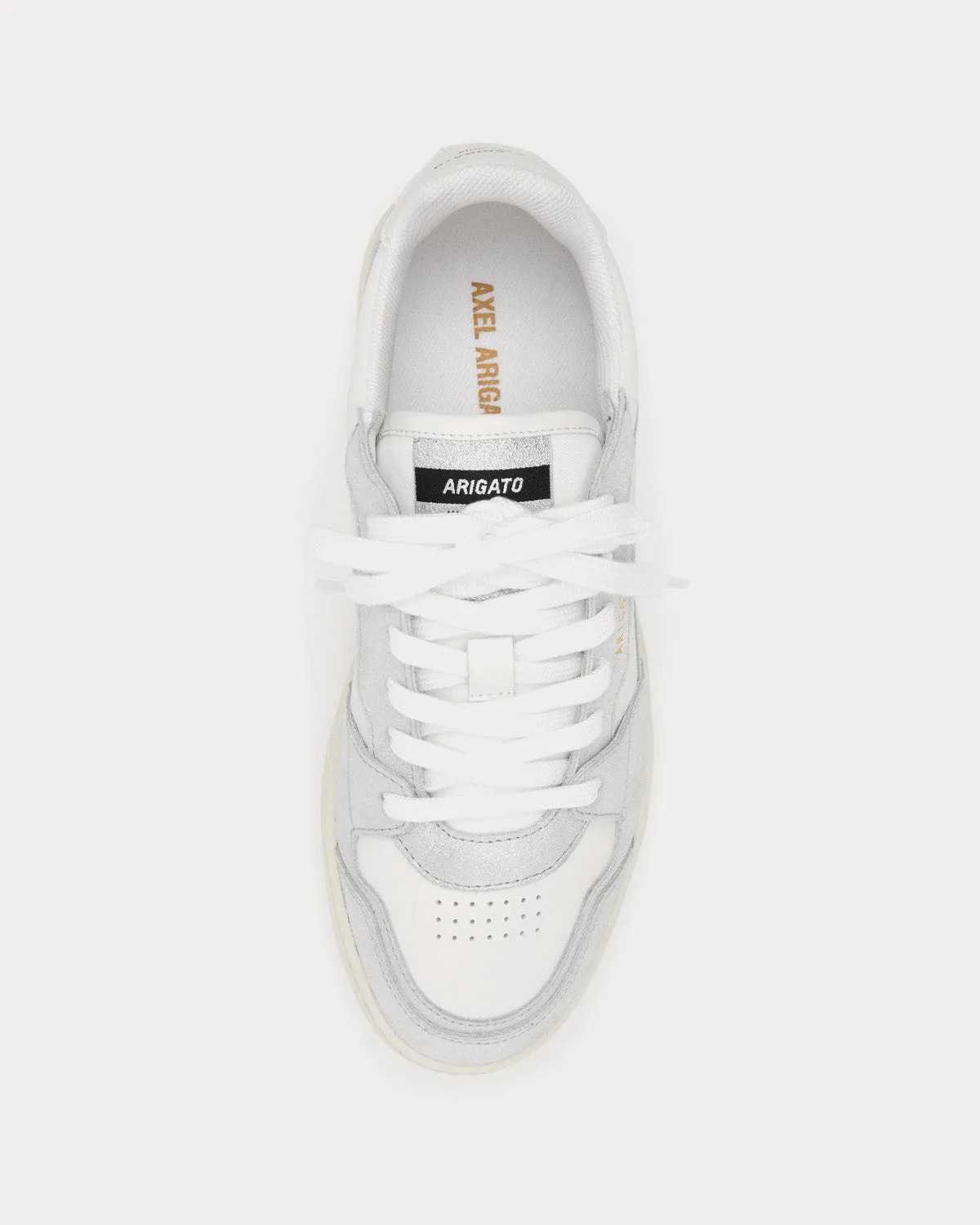 Dice Lo White / Silver Low Top Sneakers