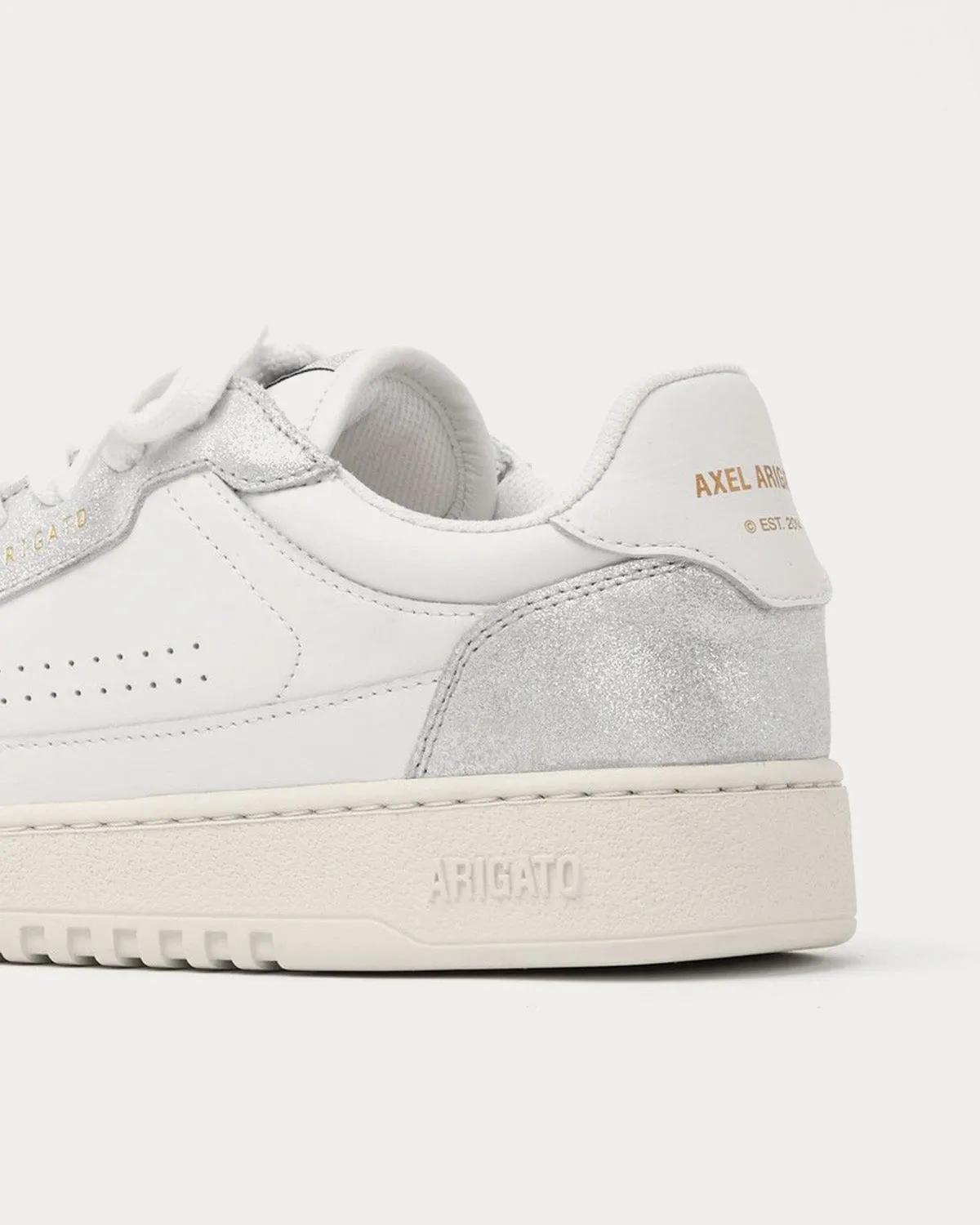 Dice Lo White / Silver Low Top Sneakers