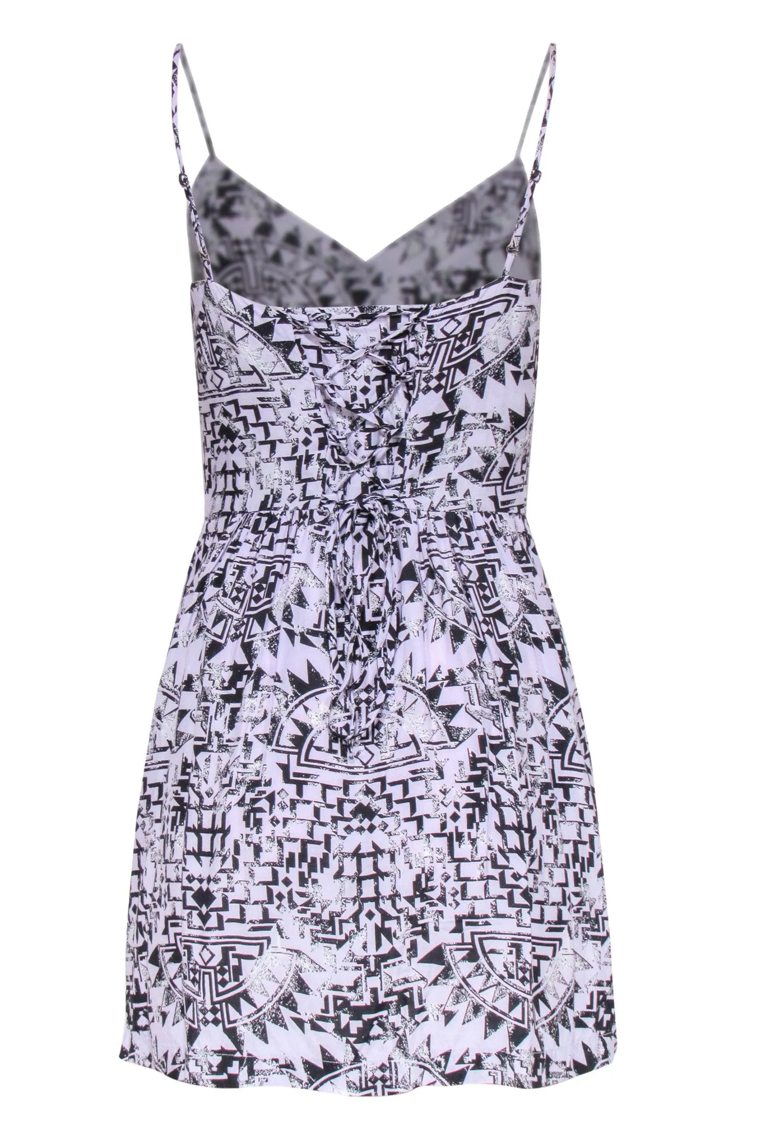 Dolce Vita - Lavender & Black Aztec Print Button-Up Sundress Sz S