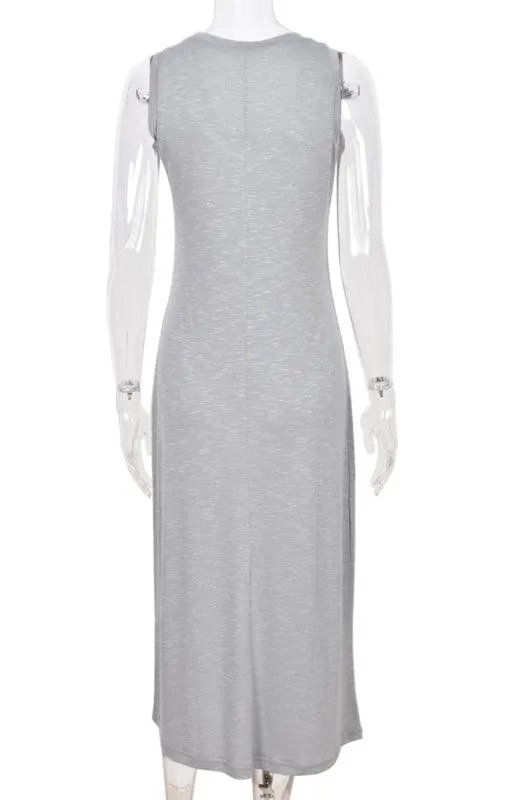 Eco-Conscious Vintage Halter Neck Summer Dress with Elegant Flair