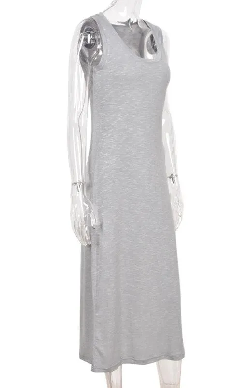 Eco-Conscious Vintage Halter Neck Summer Dress with Elegant Flair