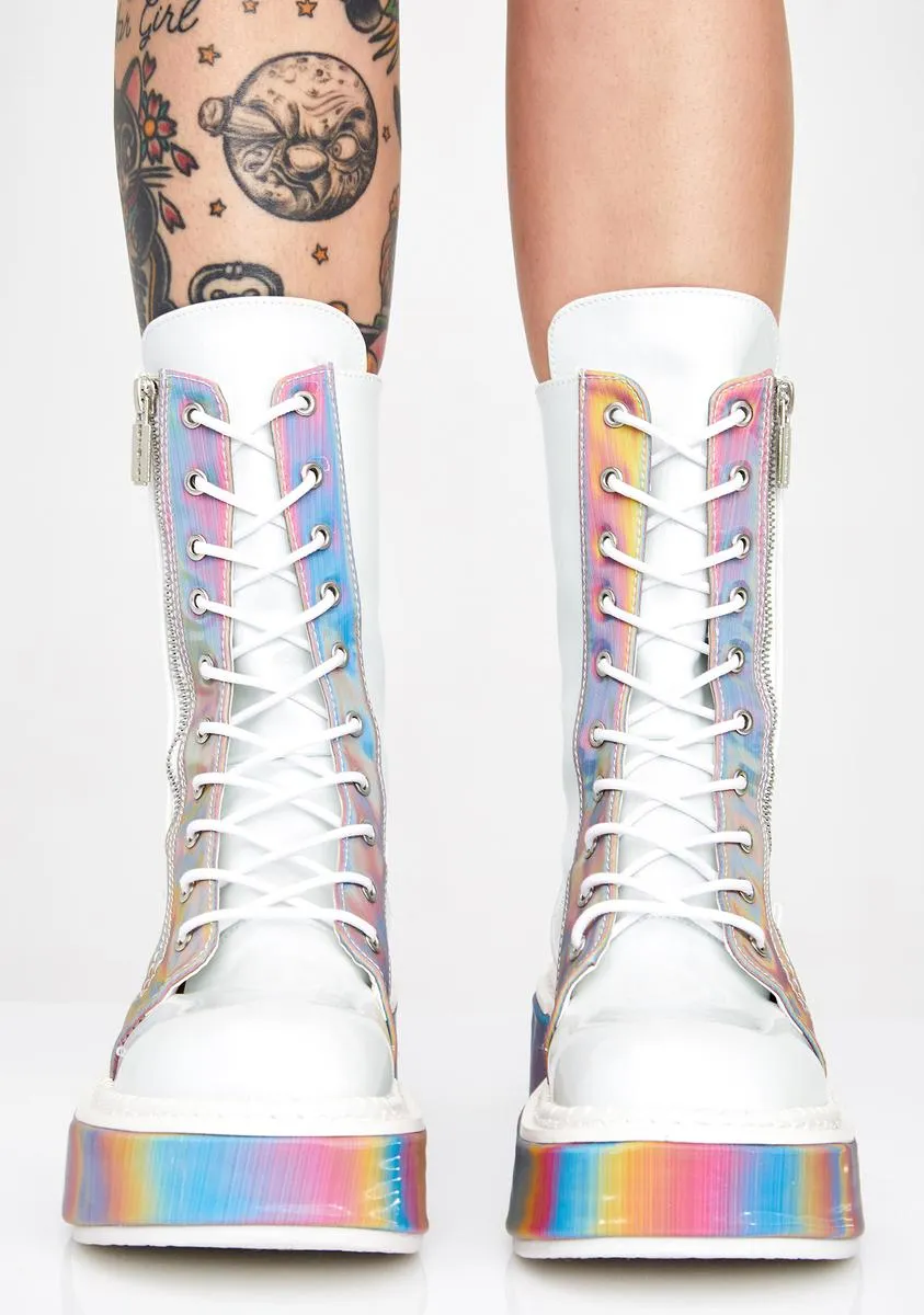 Electric Fusion Reflective Platform Boots