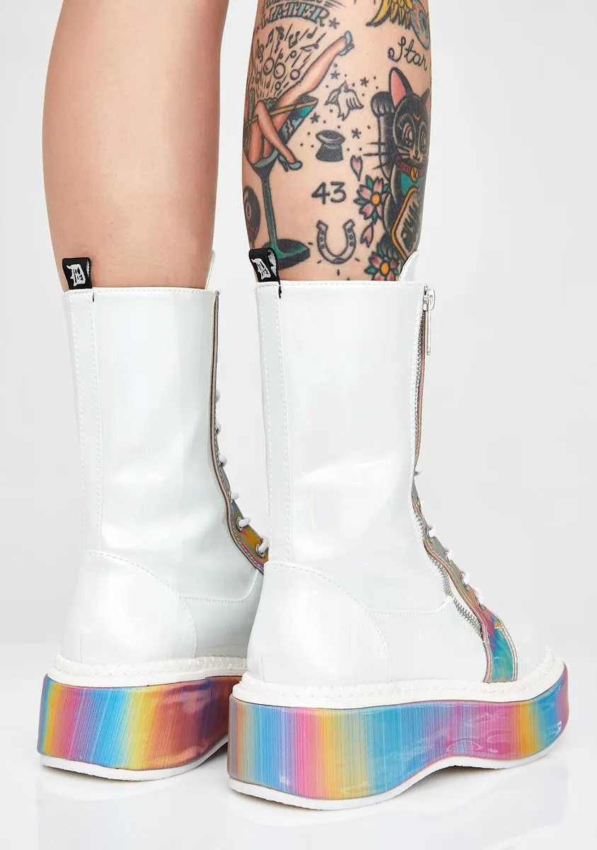 Electric Fusion Reflective Platform Boots