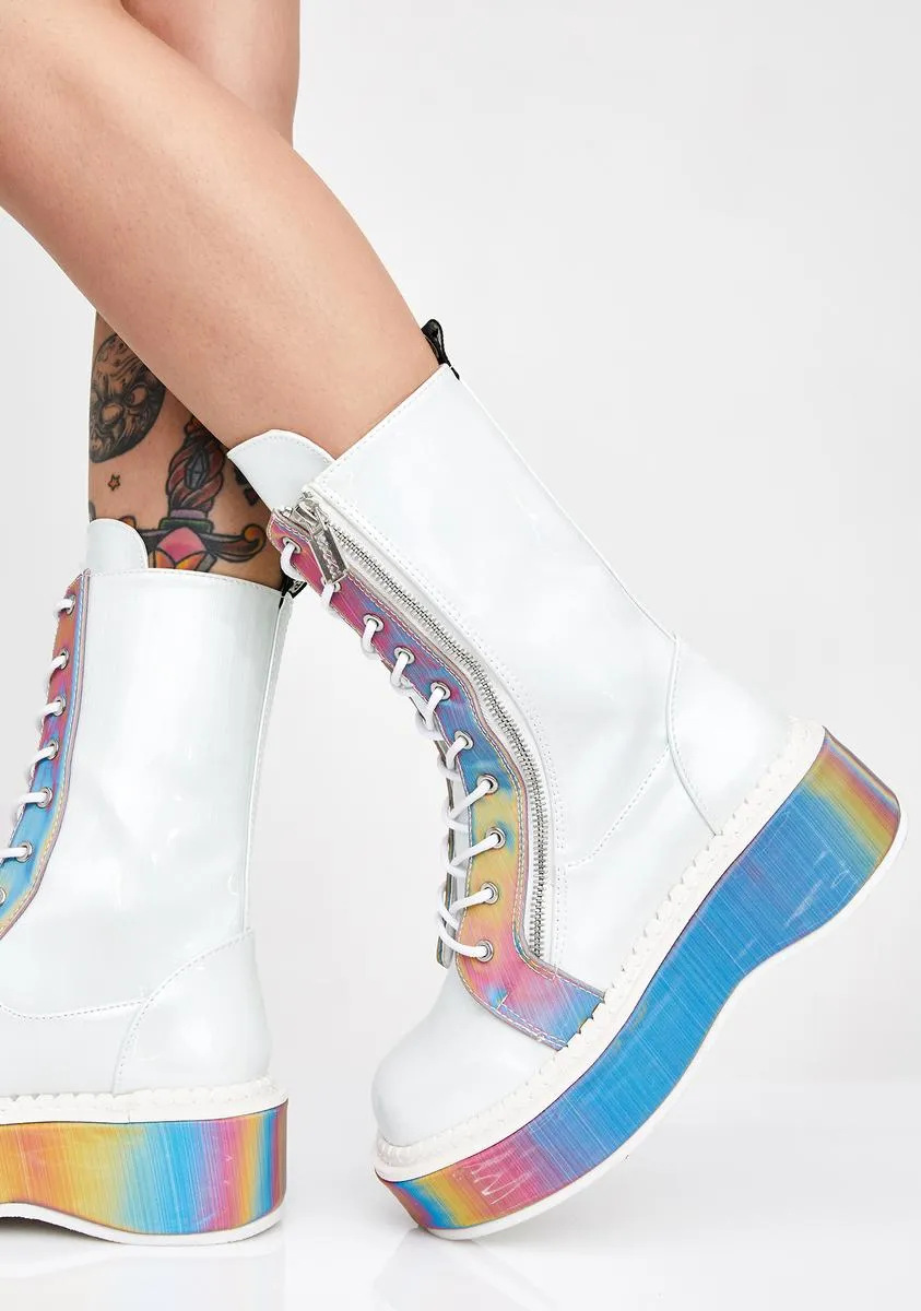 Electric Fusion Reflective Platform Boots