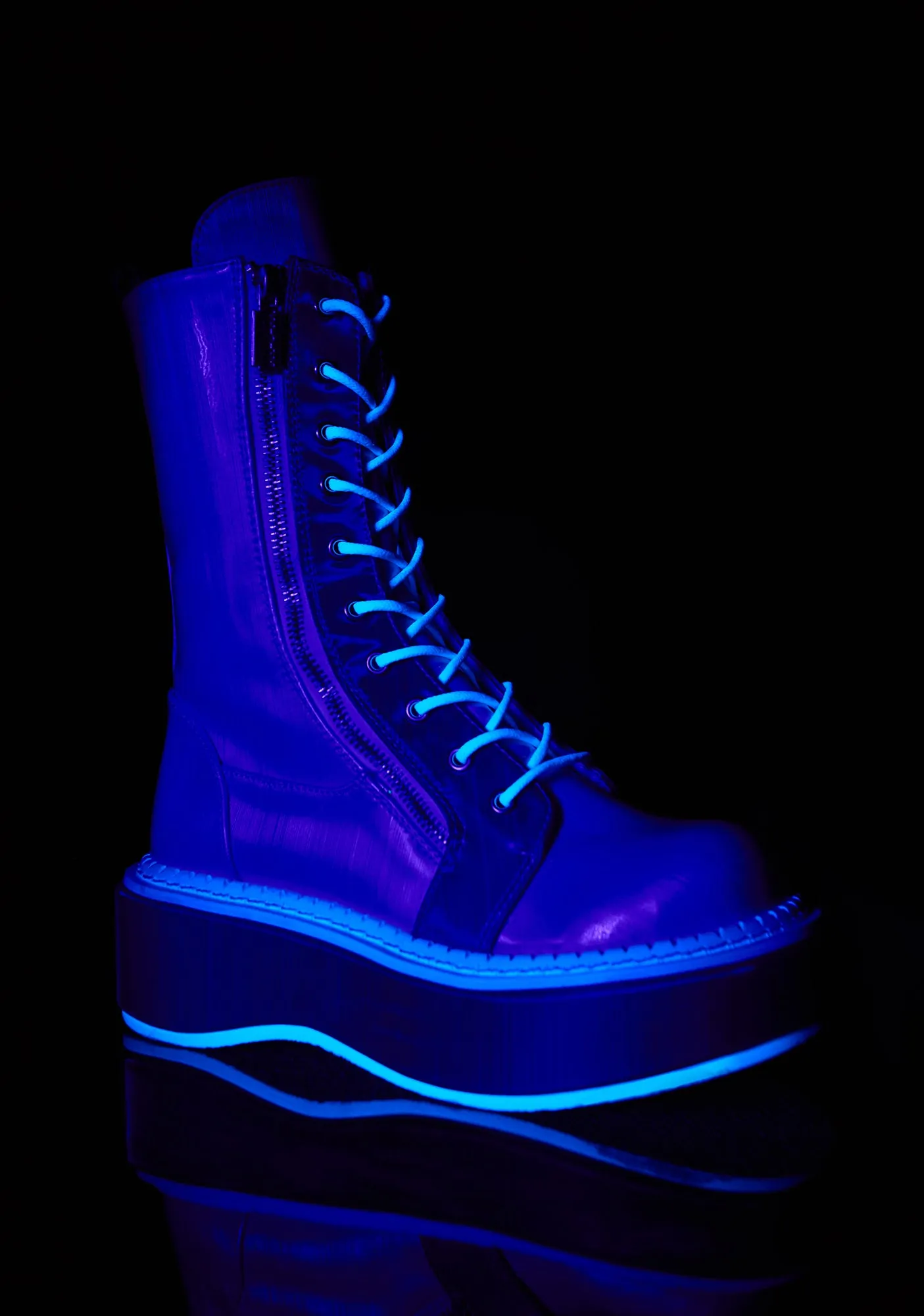 Electric Fusion Reflective Platform Boots