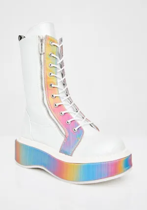 Electric Fusion Reflective Platform Boots