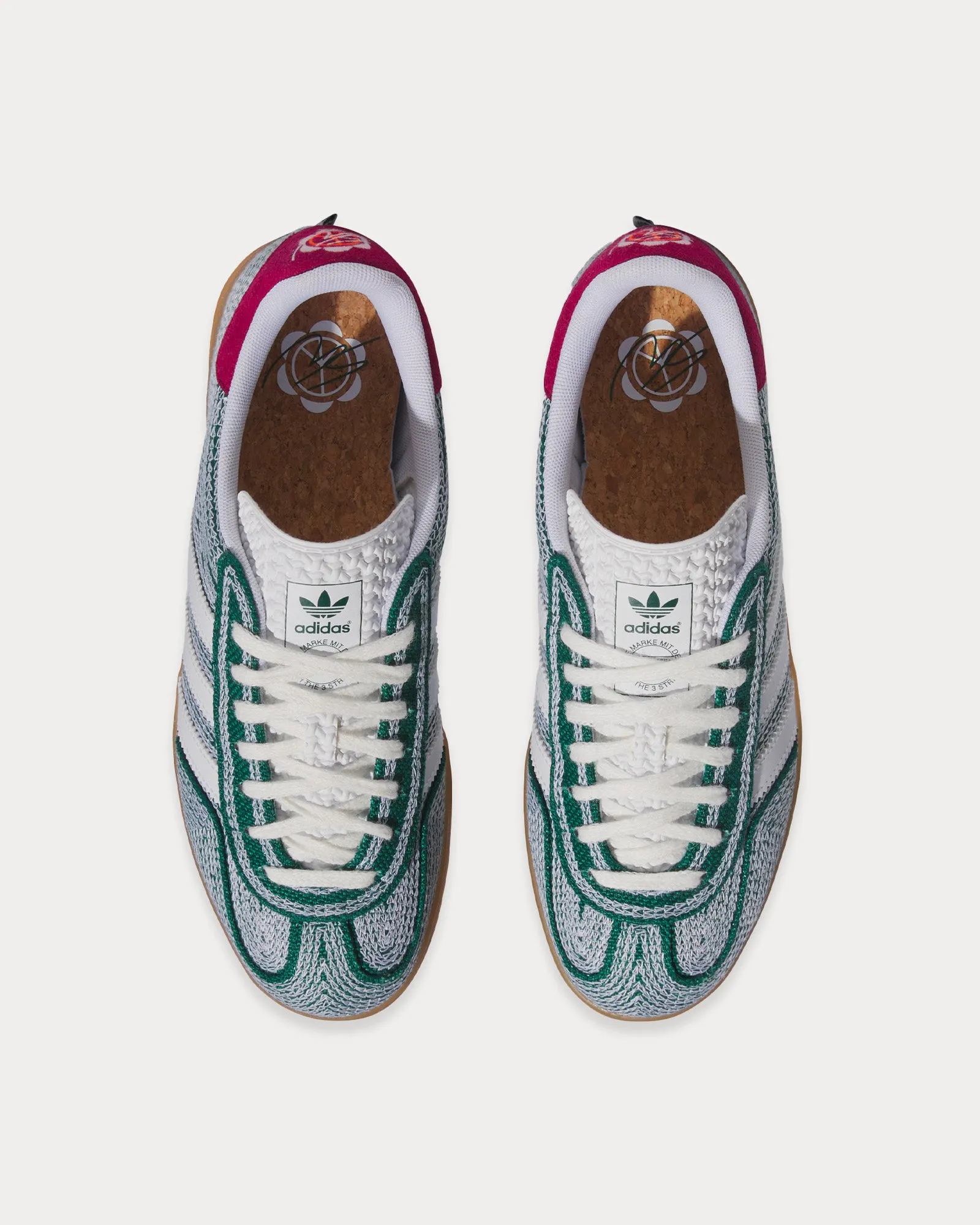 Gazelle Indoor Collegiate Green / Cloud White / Gum Low Top Sneakers