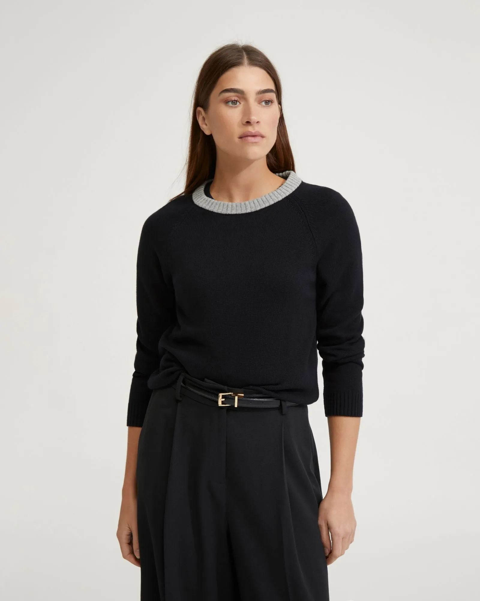 Huskie Elbow Patch Knit