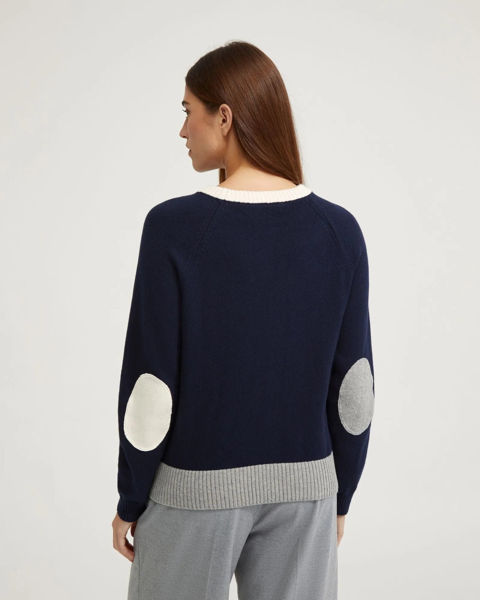 Huskie Elbow Patch Knit
