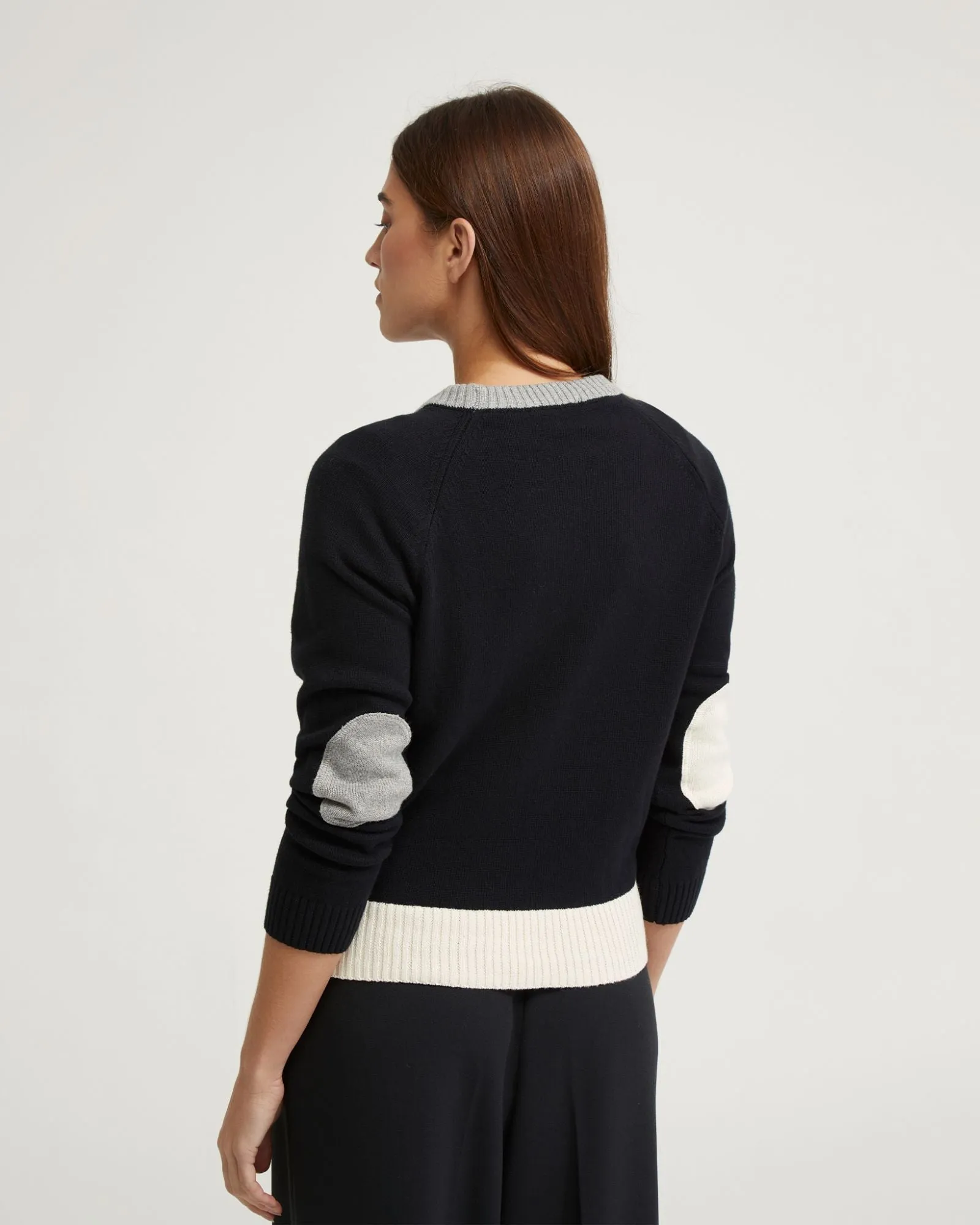 Huskie Elbow Patch Knit