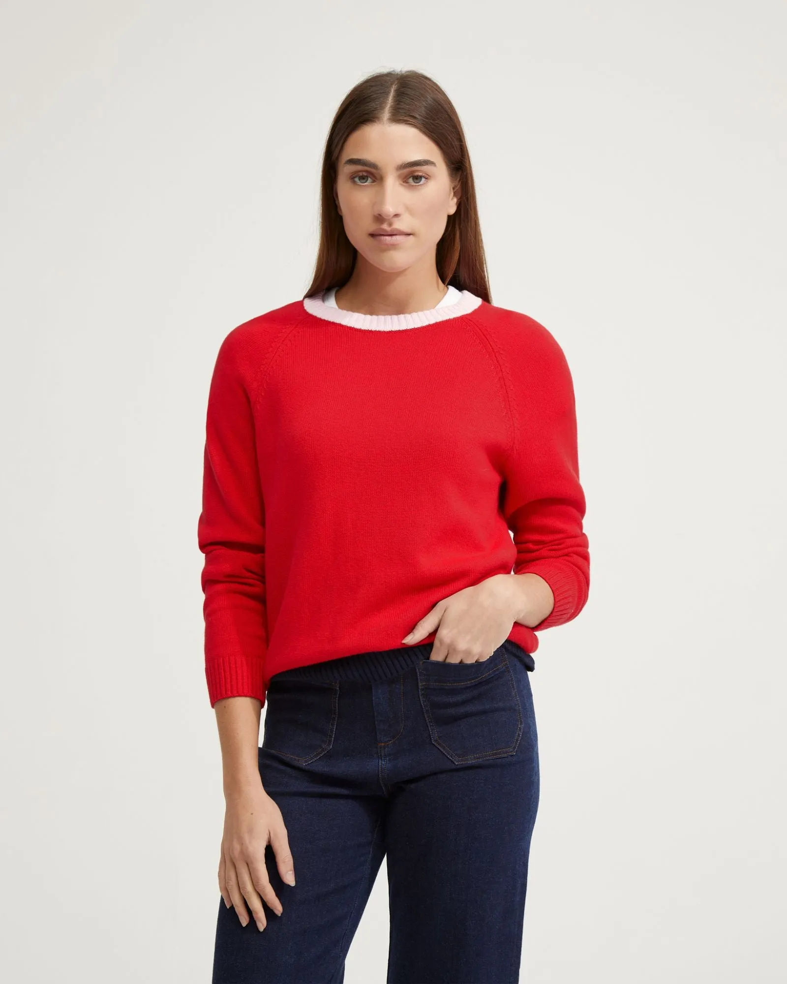 Huskie Elbow Patch Knit