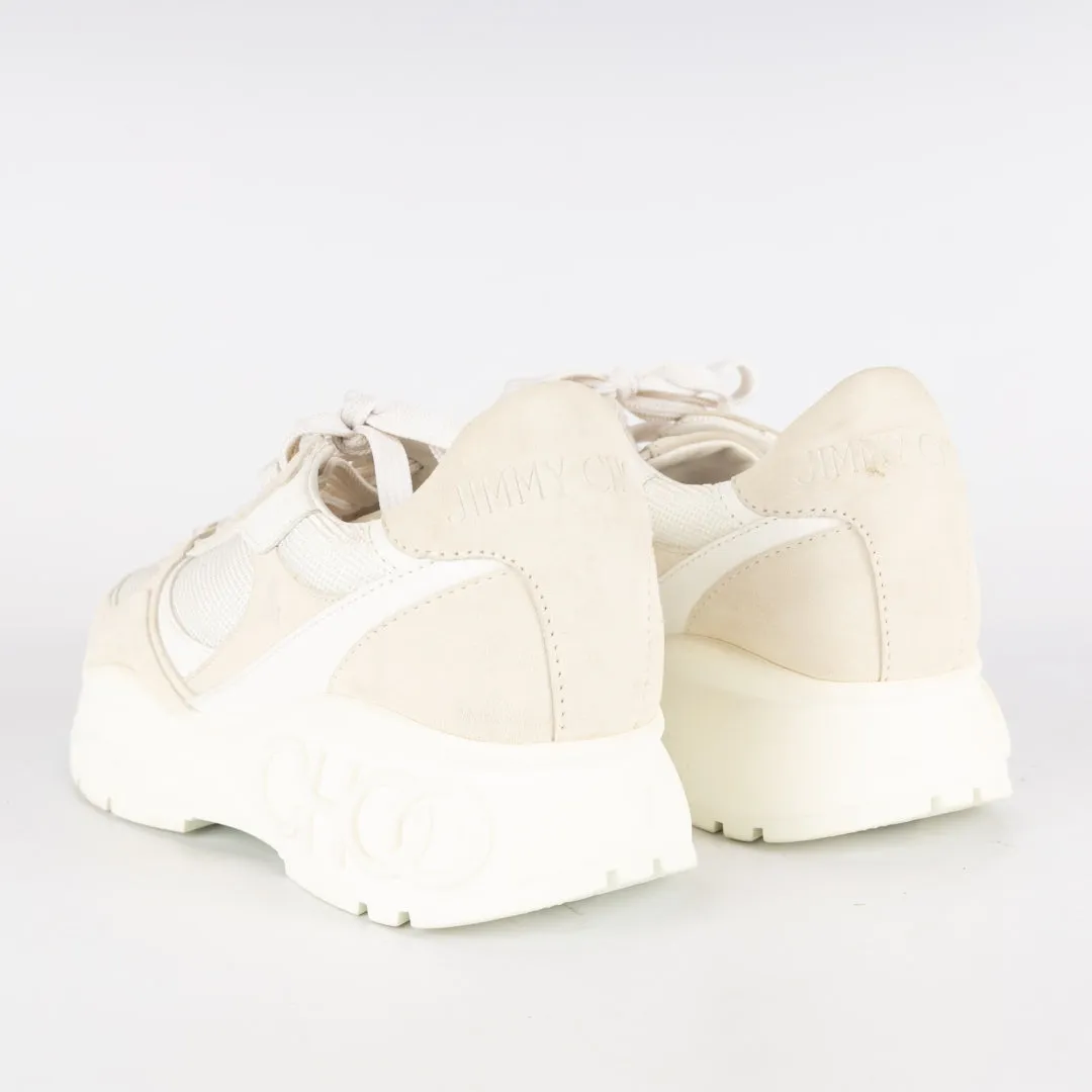 Jimmy Choo White Raine Chunky Sneaker