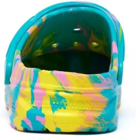 Kids Boys&Girls Black Camouflage Clogs Children's Beach Shoes Classic Marbled Tie Dye Clog Little Kid