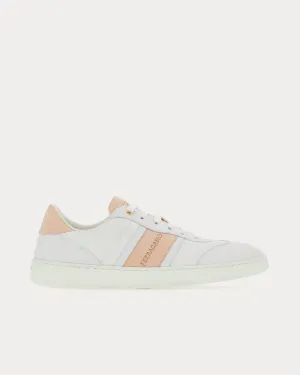 Logo Leather White / Petal Low Top Sneakers