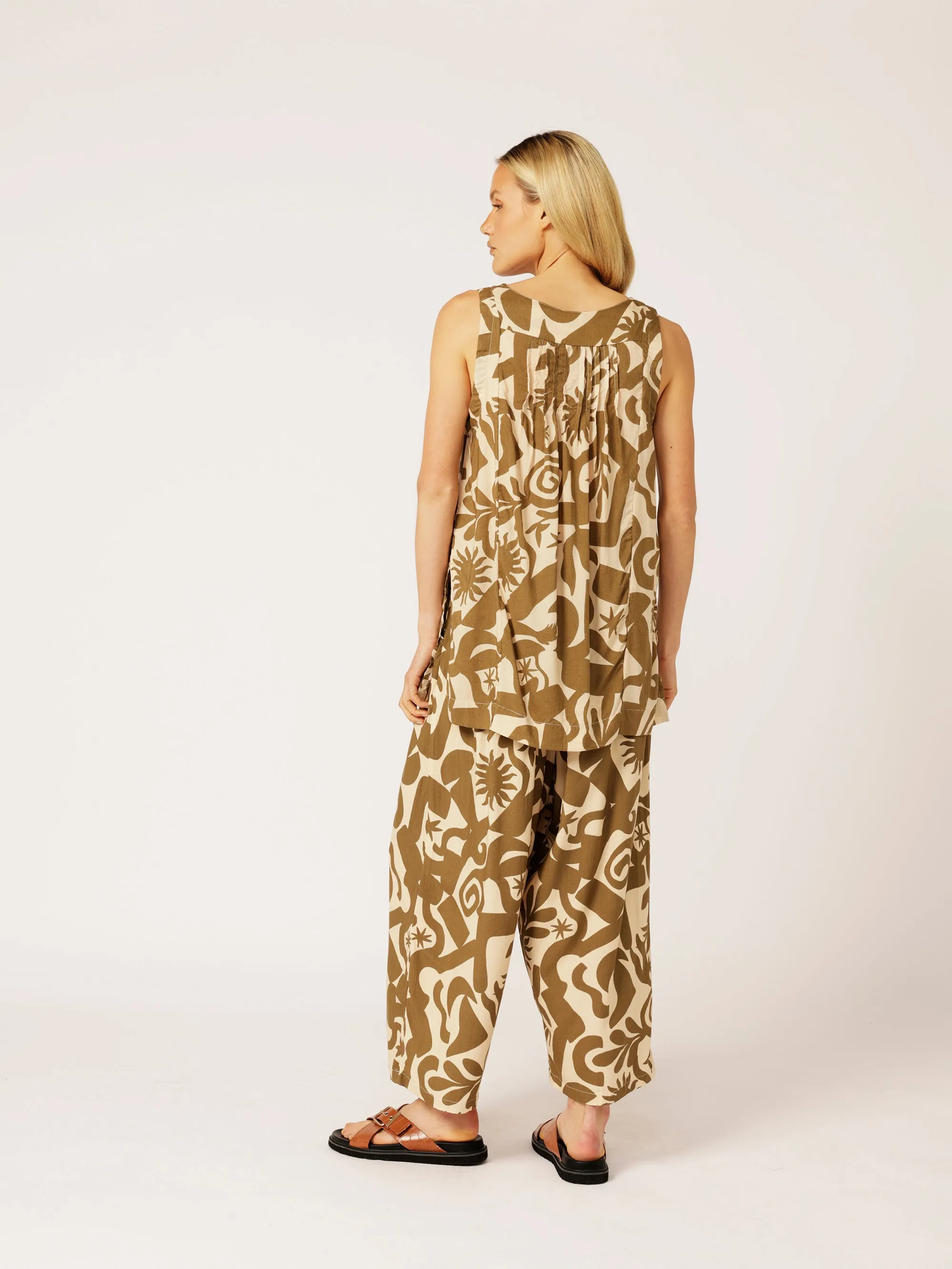 Lotus Tank LONG | Soleil Khaki