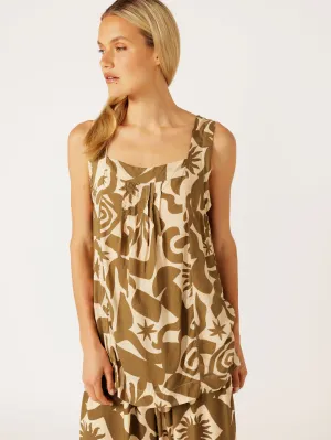 Lotus Tank LONG | Soleil Khaki