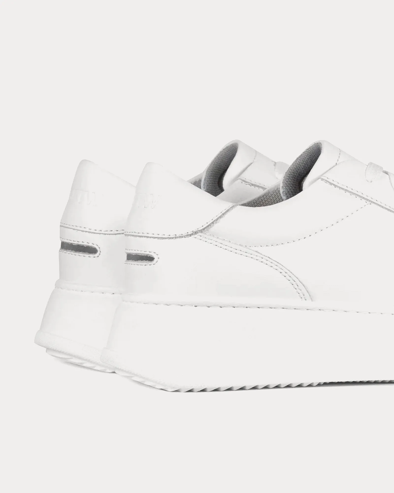 Marais Leather White Low Top Sneakers