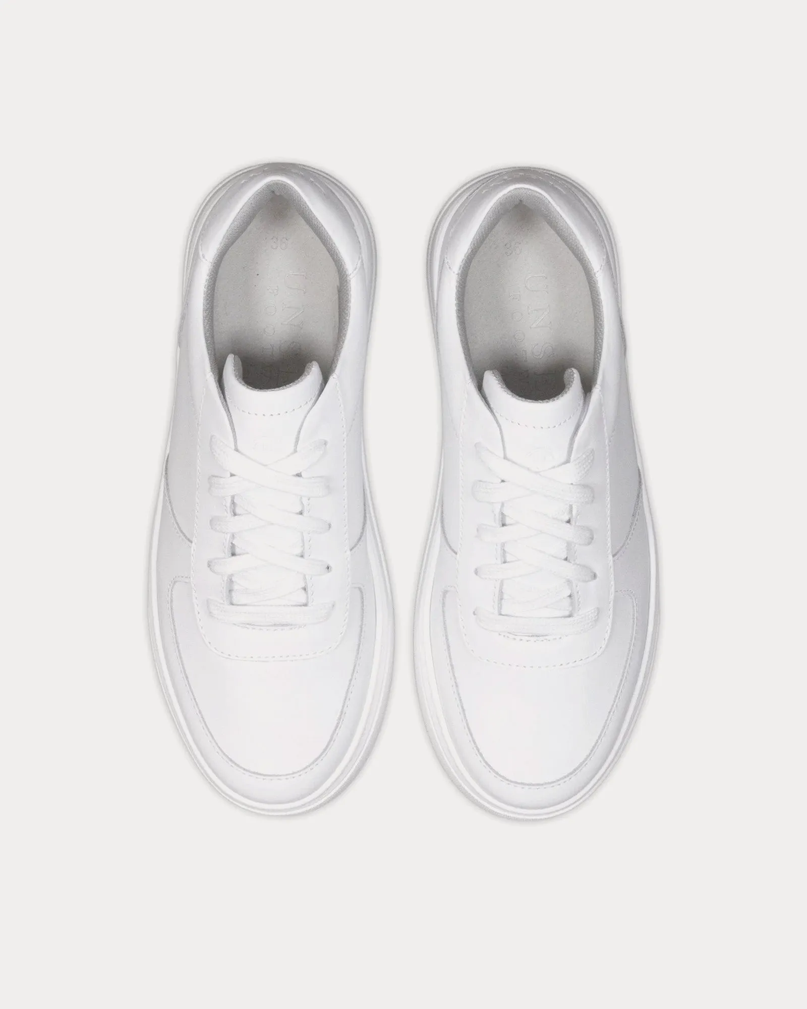 Marais Leather White Low Top Sneakers