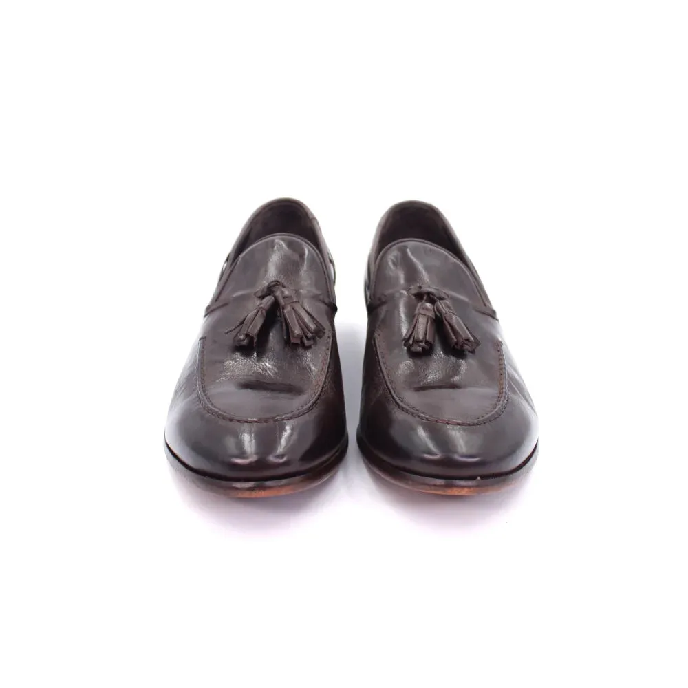 Men's Leather Moccasin in Calf Leather Testa di Moro Dark Brown (JPU266/1)