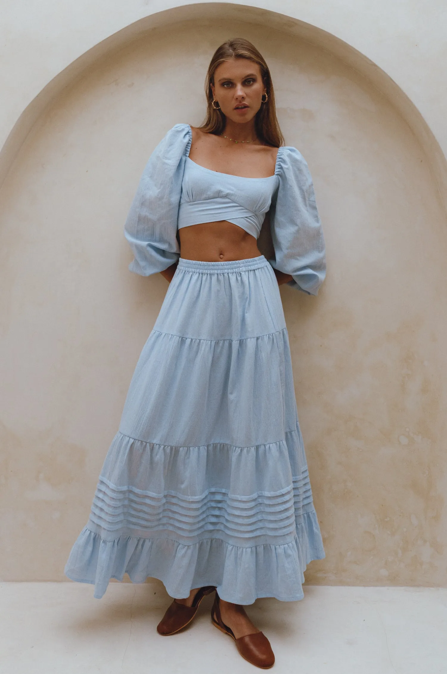 Mumbai Maxi Linen Skirt
