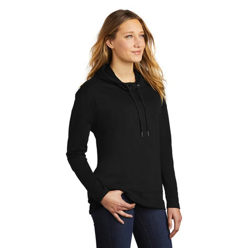 NEW SEI District  Womens Featherweight French Terry  Hoodie - BLACK