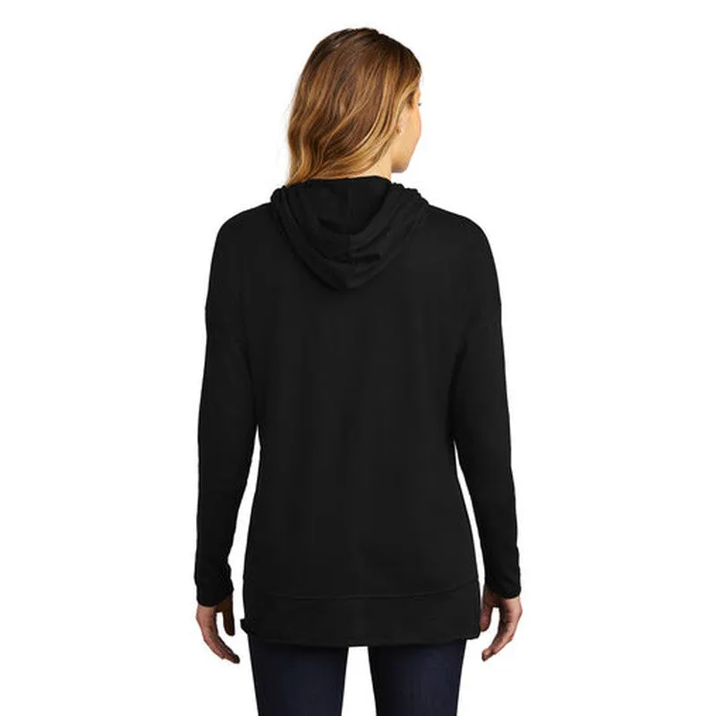NEW SEI District  Womens Featherweight French Terry  Hoodie - BLACK
