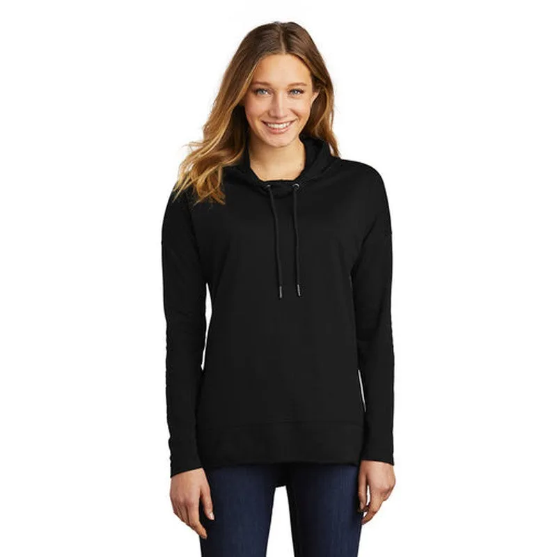 NEW SEI District  Womens Featherweight French Terry  Hoodie - BLACK